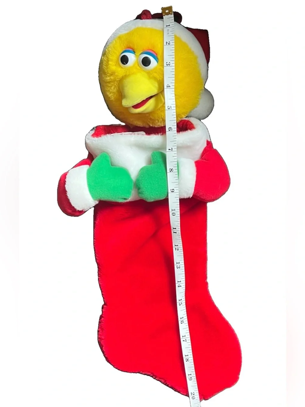 Vtg 2004 Sesame Street Big Bird Kurt Adler Christmas Holiday Stocking
